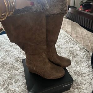 Lane Bryant Women's Tan Wedge Boots